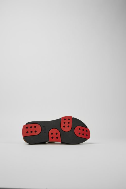 дизајн комплет црне кожне сандале за мушкарце кампер